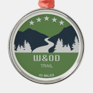 W&OD Trail Metal Ornament