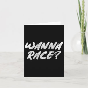 W Race Humor Saying Gift Card