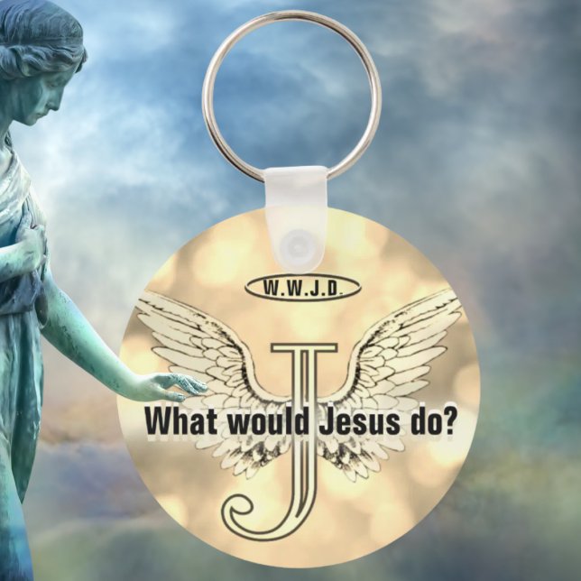 W.W.J.D What would Jesus do? Key Ring (Creator Uploaded)