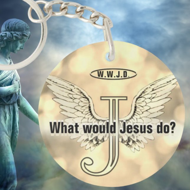 W.W.J.D What would Jesus do? Key Ring (Creator Uploaded)