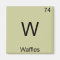 W - Waffles Funny Chemistry Element Symbol T-Shirt
