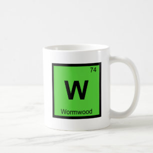 W - Wormwood Chemistry Periodic Table Symbol Coffee Mug