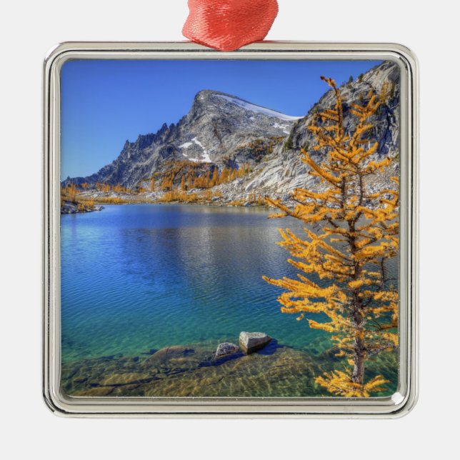 WA, Alpine Lakes Wilderness, Enchantment 4 Metal Ornament (Front)