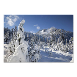 WA, Alpine Lakes Wilderness, Snow Lake basin Photo Print