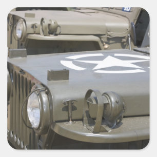 WA, Arlington, Arlington Fly-in, World War II 4 Square Sticker