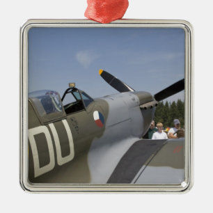 WA, Arlington, Arlington Fly-in, World War II 6 Metal Ornament