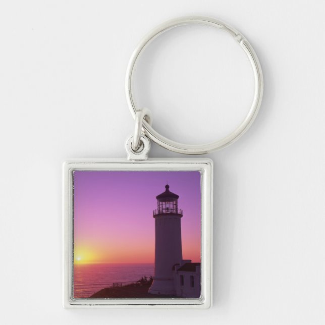 WA, Cape Disappointment State Park, North Head 2 Key Ring (Front)