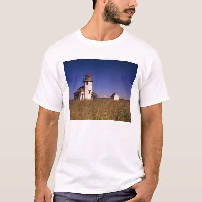 WA, Maury Island, Point Robinson Lighthouse, T-Shirt (Front)
