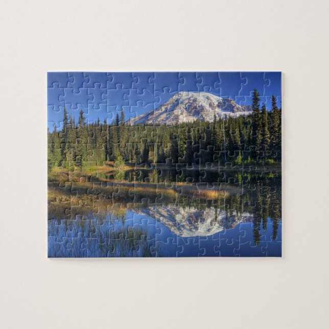 WA, Mt. Rainier National Park, Mt. Rainier Jigsaw Puzzle (Horizontal)