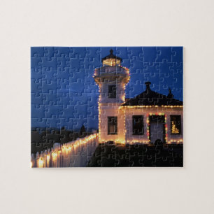 WA, Mukilteo, Mukilteo Lighthouse, established 2 Jigsaw Puzzle