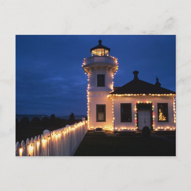 WA, Mukilteo, Mukilteo Lighthouse, established 2 Postcard (Front)