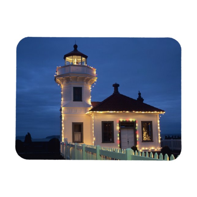 WA, Mukilteo, Mukilteo Lighthouse, established Magnet (Horizontal)