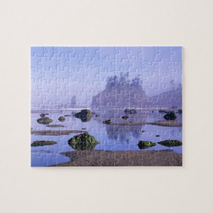 WA, Olympic National Park, Second Beach, Jigsaw Puzzle