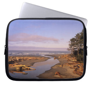 WA, Olympic NP, Kalaloch Beach and Kalaloch Laptop Sleeve