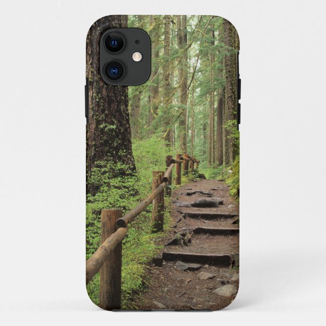 WA, Olympic NP, Sol Duc Valley, rainforest Case-Mate iPhone Case (Back)