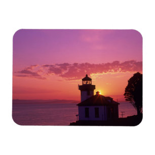 WA, San Juan Island, Lime Kiln Lighthouse, 1919, 2 Magnet