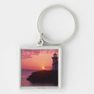 WA, San Juan Island, Lime Kiln Lighthouse, 1919, Key Ring