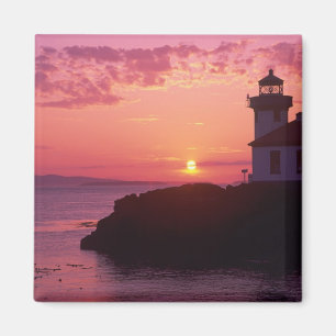 WA, San Juan Island, Lime Kiln Lighthouse, 1919, Magnet