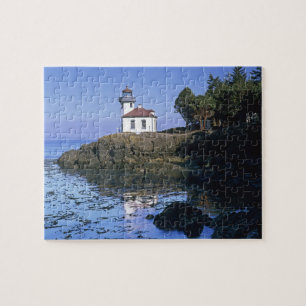 WA, San Juan Island, Lime Kiln lighthouse Jigsaw Puzzle