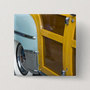 WA, Seattle, classic American automobile. 2 15 Cm Square Badge