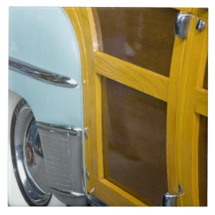 WA, Seattle, classic American automobile. 2 Ceramic Tile