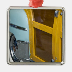 WA, Seattle, classic American automobile. 2 Metal Ornament