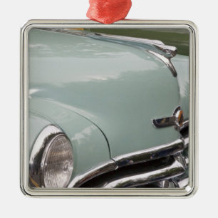 WA, Seattle, classic American automobile. 3 Metal Ornament