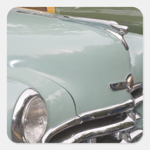WA, Seattle, classic American automobile. 3 Square Sticker
