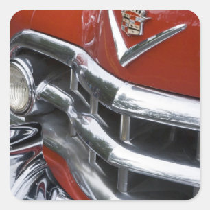 WA, Seattle, classic American automobile. 4 Square Sticker
