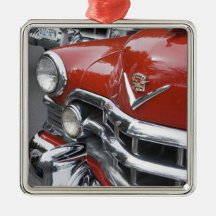 WA, Seattle, classic American automobile. Metal Tree Decoration