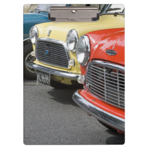 WA, Seattle, classic British automobile. Clipboard