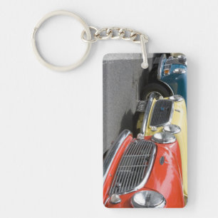 WA, Seattle, classic British automobile. Key Ring