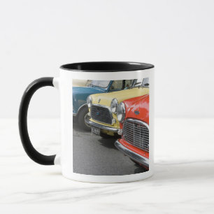 WA, Seattle, classic British automobile. Mug