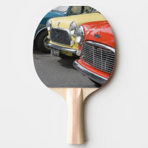 WA, Seattle, classic British automobile. Ping Pong Paddle