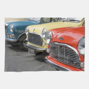 WA, Seattle, classic British automobile. Tea Towel