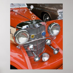 WA, Seattle, classic German automobile. Poster