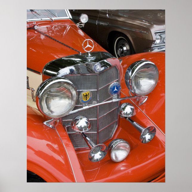 WA, Seattle, classic German automobile. Poster (Front)