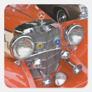 WA, Seattle, classic German automobile. Square Sticker
