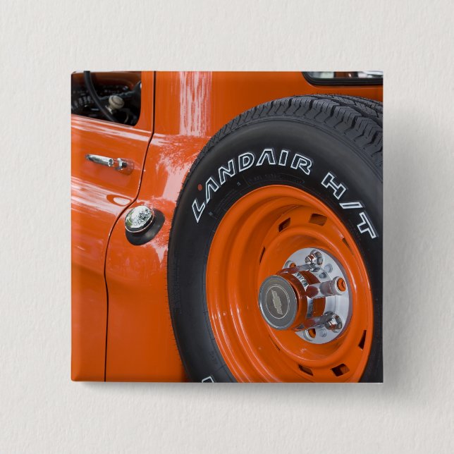 WA, Seattle, Classic pickup. 15 Cm Square Badge (Front)