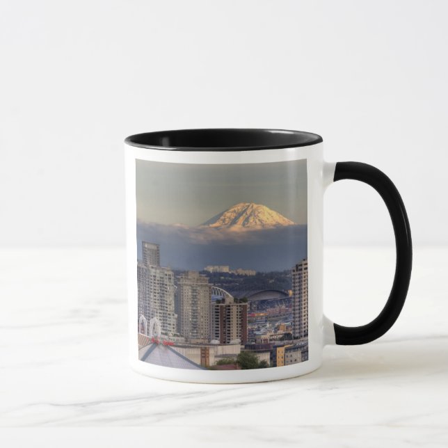 WA, Seattle, Mount Rainier from Kerry Park Mug (Right)