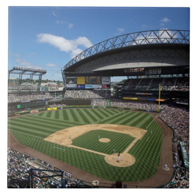 WA, Seattle, Safeco Field, Mariners baseball Ceramic Tile (Front)