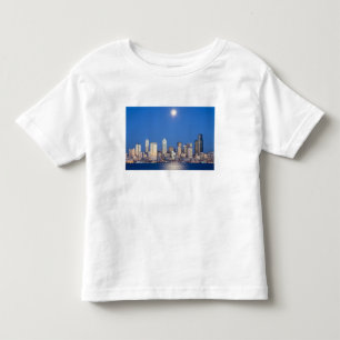 WA, Seattle, Seattle skyline and Elliott Bay 3 Toddler T-Shirt