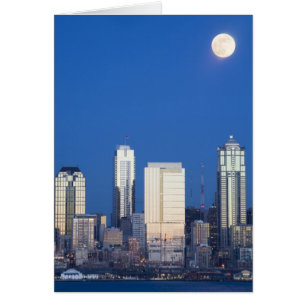 WA, Seattle, Seattle skyline and Elliott Bay 4