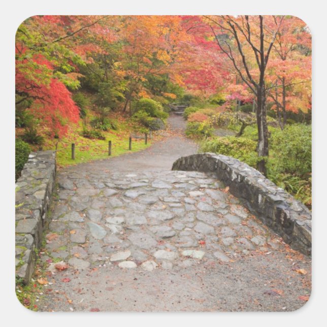 WA, Seattle, Washington Park Arboretum, Square Sticker (Front)