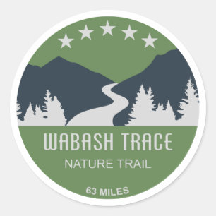 Wabash Trace Nature Trail Classic Round Sticker