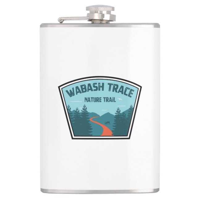 Wabash Trace Nature Trail Hip Flask (Front)
