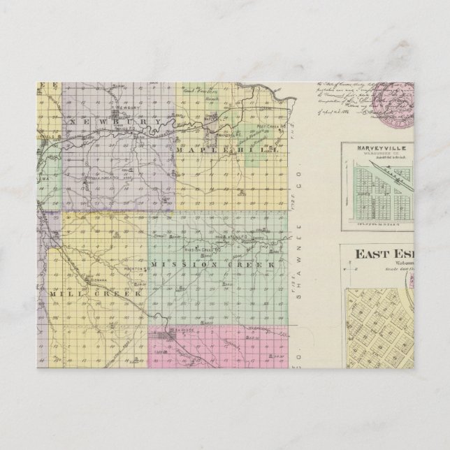 Wabaunsee County, Kansas Postcard (Front)