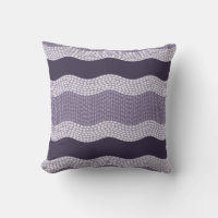 Wabi Sabi Abstract Wavy River, Eggplant, Lilac