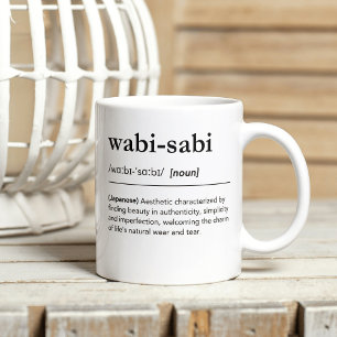 Wabi-Sabi definition japanese dictionary art Coffee Mug