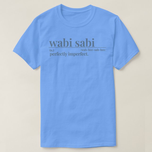 wabi sabi Dictionary T-Shirt (Design Front)